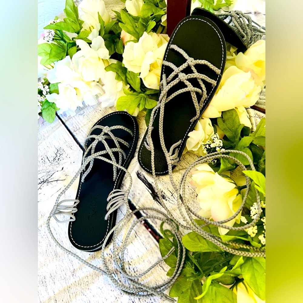π΄ππππ Plaka Flat Gladiator Sandals (Women Sahara) - Picture 1 of 4